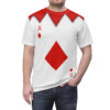 Alice In Wonderland Red Ace Diamond Cosplay Costume, Costume T-shirt