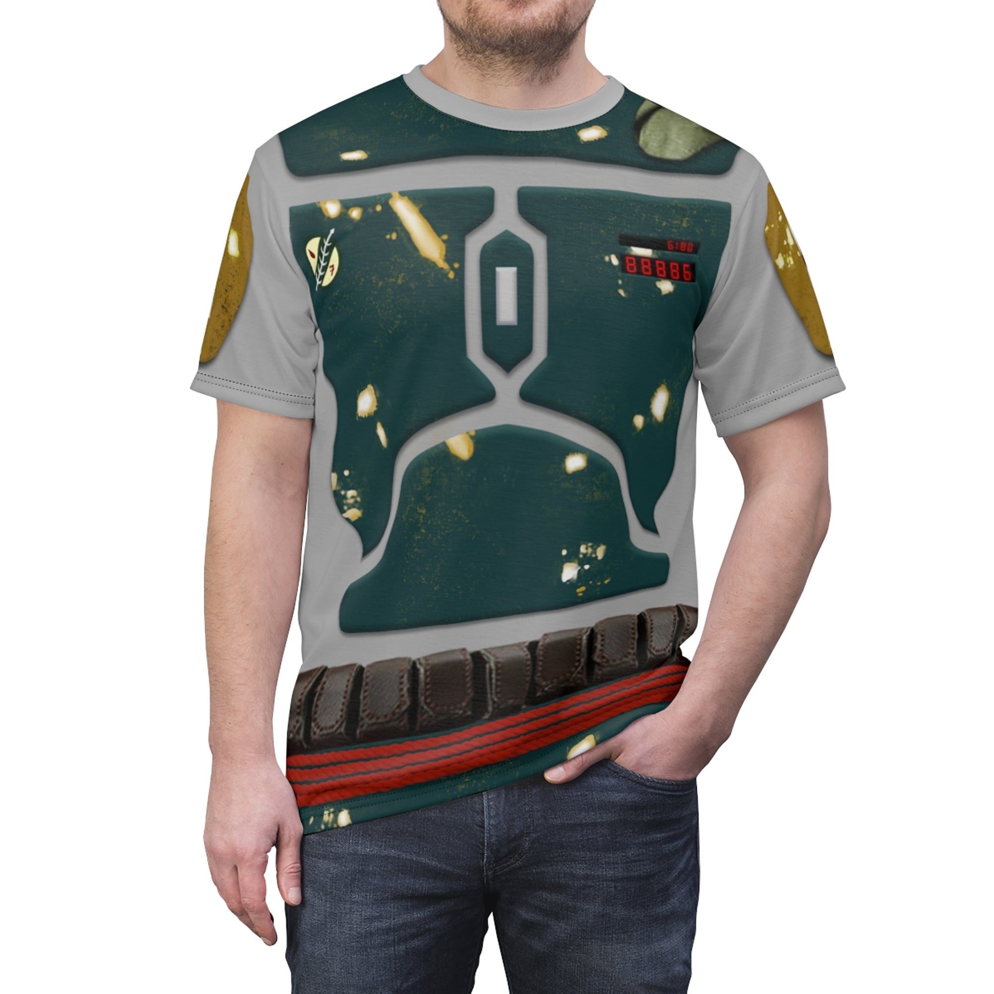 Boba Fett T-shirt, Star Wars Costume, Halloween Costume