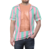 Ryan Malibu Striped Button-Up T-shirt, Doll Movie Costume, Halloween Costume