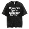 Taste For Terror T-shirt, Carrie T-Shirt, Halloween T-shirt