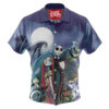 Jack Skellington & Sally Hawaiian Shirt, The Nightmare Before Christmas Hawaiian Shirt, Halloween Hawaiian Shirt