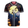 Jack Skellington Baseball Jersey, The Nightmare Before Christmas Baseball Jersey, Halloween Baseball Jersey