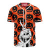 Jack Skellington Baseball Jersey, The Nightmare Before Christmas Baseball Jersey, Halloween Baseball Jersey