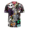 Jack Skellington & Sally Baseball Jersey, The Nightmare Before Christmas Baseball Jersey, Halloween Baseball Jersey