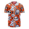 Jack Skellington & Sally Baseball Jersey, The Nightmare Before Christmas Baseball Jersey, Halloween Baseball Jersey