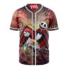 Jack Skellington & Sally Baseball Jersey, The Nightmare Before Christmas Baseball Jersey, Halloween Baseball Jersey