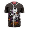 Jack Skellington Baseball Jersey, The Nightmare Before Christmas Baseball Jersey, Halloween Baseball Jersey