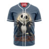 Jack Skellington Baseball Jersey, The Nightmare Before Christmas Baseball Jersey, Halloween Baseball Jersey