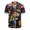 Jack Skellington Baseball Jersey, The Nightmare Before Christmas Baseball Jersey, Halloween Baseball Jersey