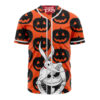 Jack Skellington Baseball Jersey, The Nightmare Before Christmas Baseball Jersey, Halloween Baseball Jersey