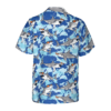 Tie Dye Sharks Wearing Sunglasses Hawaiian Shirt