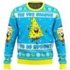 Nickelodeon Cartoons Tis The Season To be Spongy Ugly Christmas Sweater