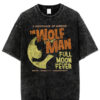 Womens Full Moon Fever Wolf Man T-Shirt, Halloween T-shirt