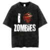 Womens I Love Zombies T-Shirt, Halloween T-shirt