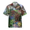 Hippie Bigfoot Peace Life Color Hawaiian Shirt