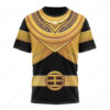 Gold Power Rangers Zeo T-shirt ,Power Rangers T-shirt