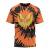 Halloween Scary Jack O Latern Face Tie Dye T-Shirt