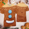 Christmas Gingerbread Man 3D Full Over Print - T-shirt