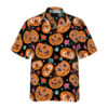 Pumpkin Flower Halloween Theme - Gift For Men And Women - Hawaiian Shirt