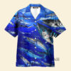 Fishing Love Blue Ocean - Hawaiian Shirt