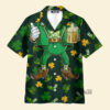 St. Patrick'S Day Goblin Leprechaun Costume With Beer - Hawaiian Shirt