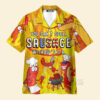 Yellow You Cant Spell Sausage Without Usa - Gift For Hotdog Lovers - Hawaiian Shirt