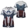 Sam Wilson Captain America Cosplay Costumes- T-shirt 3D