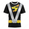 Power Rangers RPM Operator Series Black T-shirt ,Power Rangers T-shirt