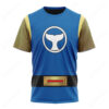 The Blue Wind Power Rangers Ninja Storm T-shirt ,Power Rangers T-shirt