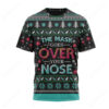 The Mask Goes Over Your Nose Ugly Christmas T-Shirt