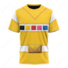 Yellow Power Rangers In Space T-shirt ,Power Rangers T-shirt