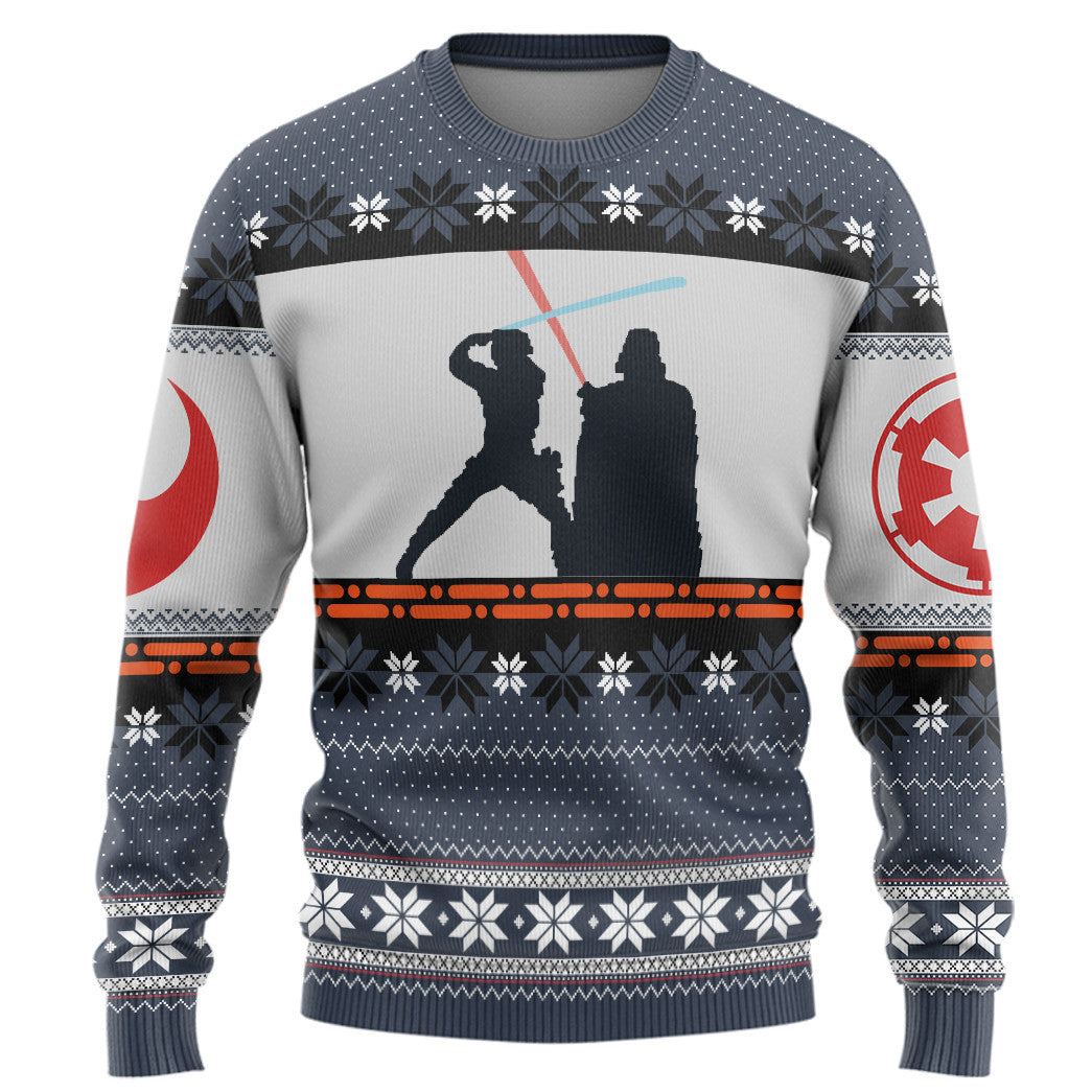 3D S.W Darth Vader Christmas Gift Custom Ugly Sweater