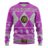 3D Mighty Morphin Pink Power Ranger Custom Ugly Christmas Sweater