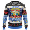 3D S.T Merry Trekmas Ugly Christmas Custom Ugly Sweater