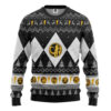 3D Mighty Morphin Black Ranger Christmas Custom Ugly Sweater