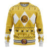 3D MMPR Yellow Ranger Christmas Custom Ugly Sweater