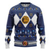 3D MMPR Blue Ranger Christmas Custom Ugly Sweater