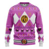 3D MMPR Pink Ranger Christmas Custom Ugly Sweater