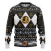 3D MMPR Black Ranger Christmas Custom Ugly Sweater