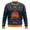 Howl's Moving Castle, Calcifer Christmas Ugly Sweater