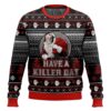 Jason Voorhees, "Have a killer day"- Friday the 13th Christmas Ugly Sweater