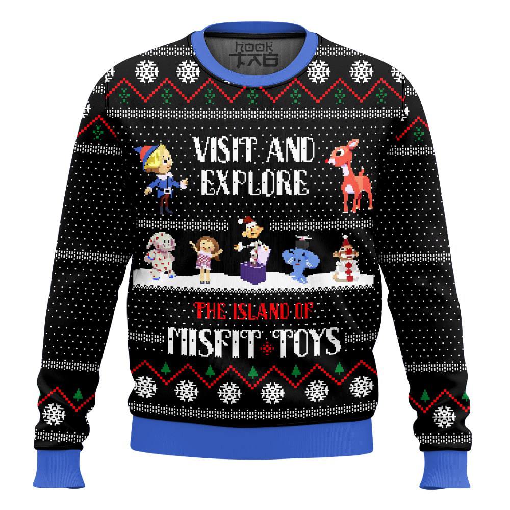 The Island of Misfit Toys Rudolph Christmas Sweater