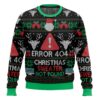 Error 404 Funny Xmas Not Found Ugly Christmas Sweater