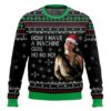 Die Hard Ho Ho Ho Machine Gun Christmas Ugly Sweater