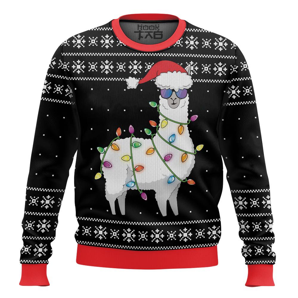 Merry Alpaca Funny Christmas Ugly Sweater