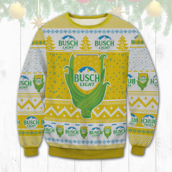 Busch Light Corn Knitting Pattern Ugly Sweater