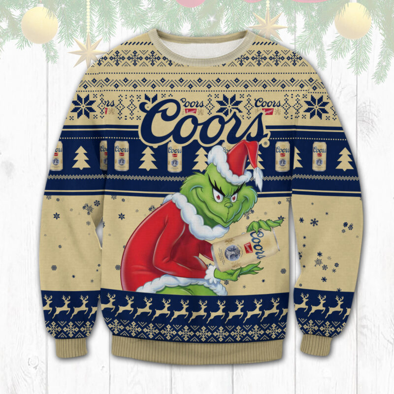 Coors Banquet Grinch Ugly Sweater