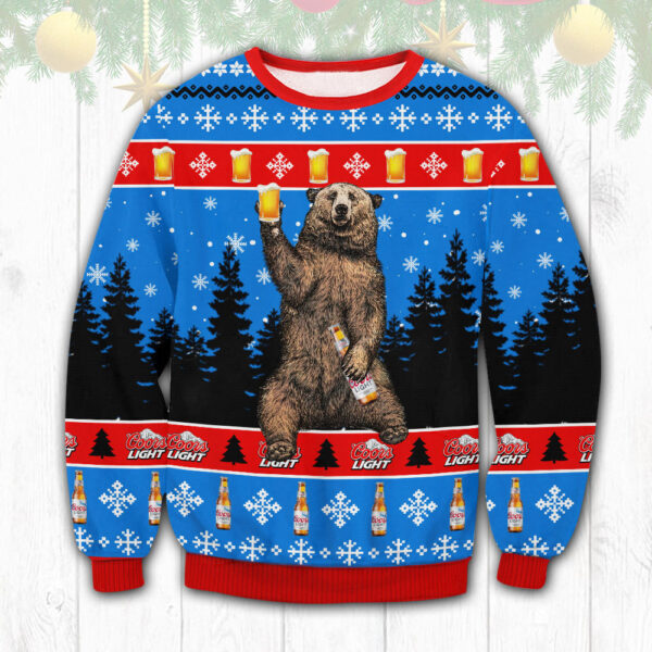 HOT Coors Light Bear Ugly Sweater