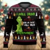 Grinch I Will Drink Crown Royal Everywhere Ugly Christmas Sweater