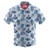 Blue Pattern Cartoon Characters Hawaiian Shirt